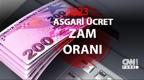 asgari ücrete ara zam 2023